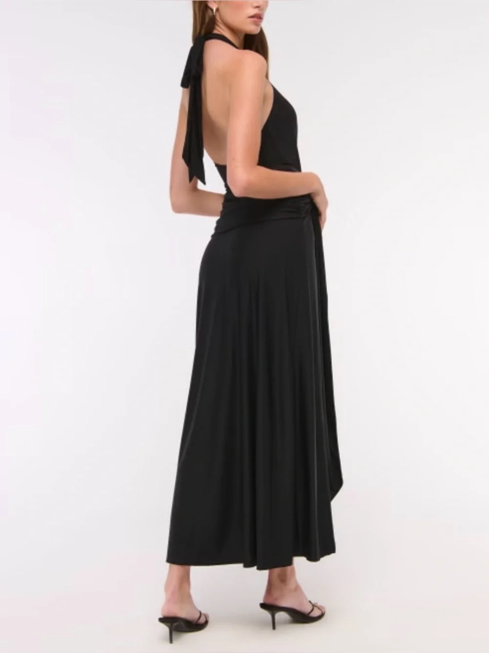 Abercrombie & Fitch Knot-Front Maxi Dress Size XLarge P